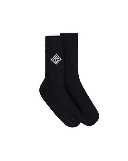 Monogram logo socks