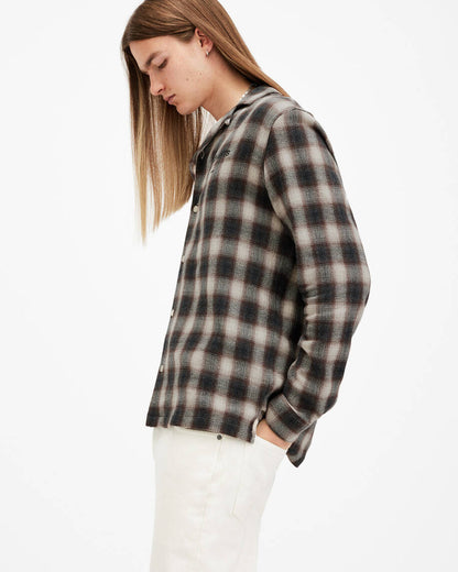 Underground Logo Check Long Sleeve Shirt