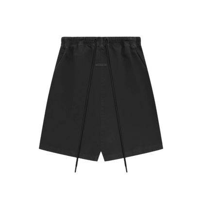 Relaxed short - overdye black denim