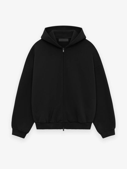 Heavy Fleece Fullzip Hoodie - black