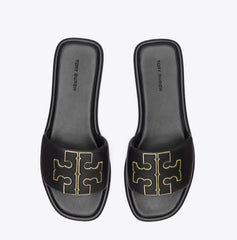 DOUBLE T SPORT SLIDE perfect black gold