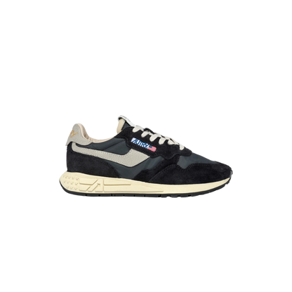 REELWIND LOW SNEAKERS IN BLACK NYLON AND SUEDE