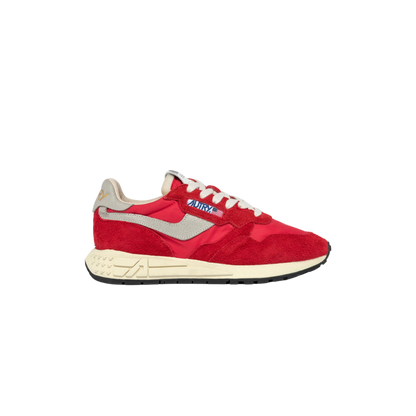 REELWIND LOW SNEAKERS IN RED NYLON AND SUEDE