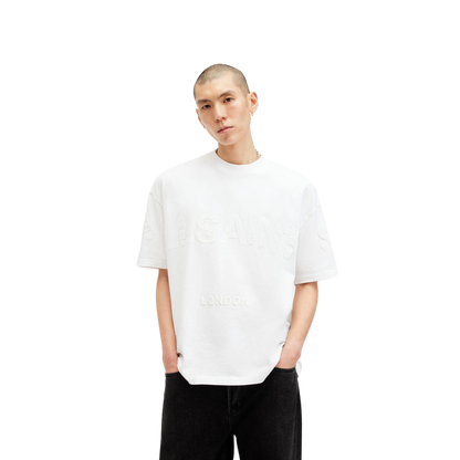 Biggy Oversized Logo Print T-Shirt optic white