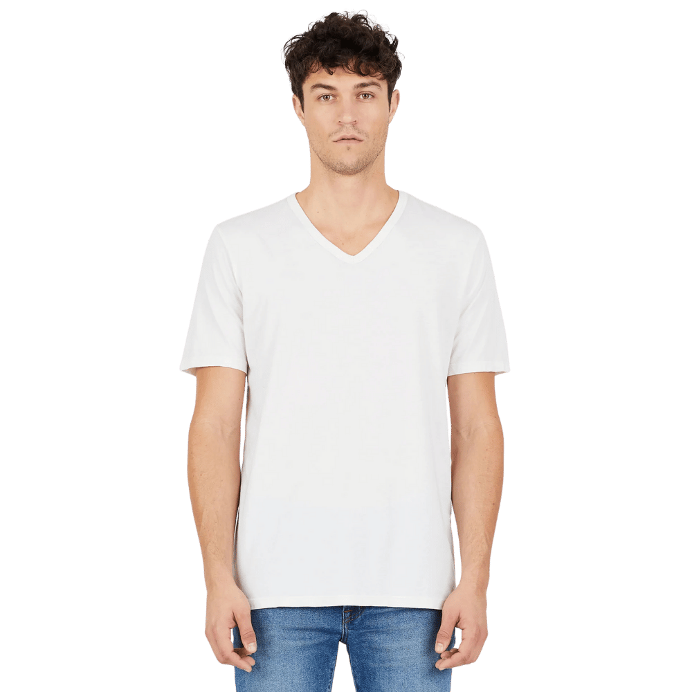 M Classic V Neck - White