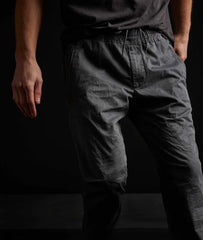 Cotton linen cuffed trouser