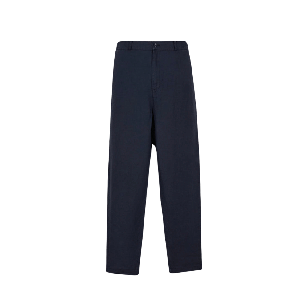 Linen Long Pants Dark Blue