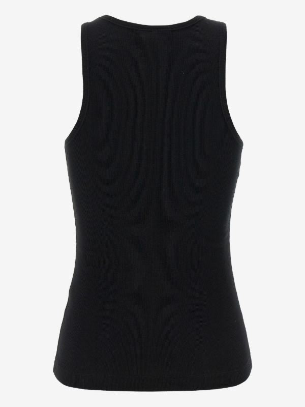 GANNI
embroidered-logo top