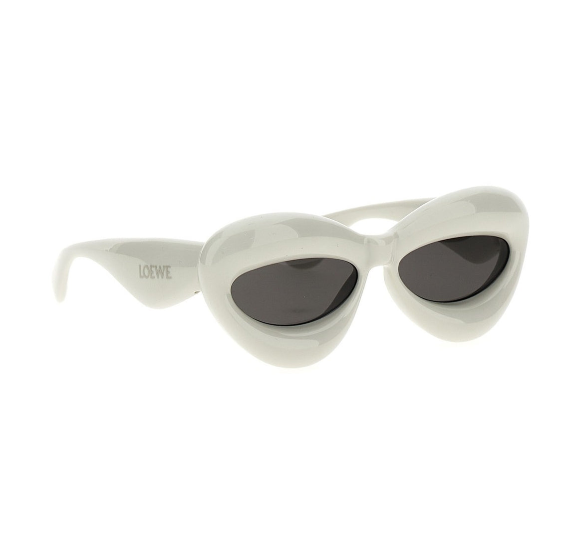 Inflated cateye sunglasses in nylon