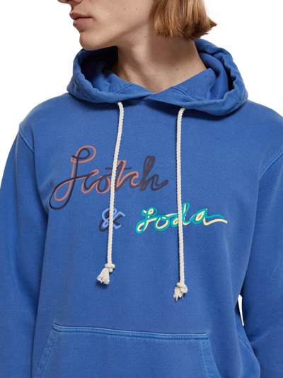 Garment-Dyed Logo Hoodie