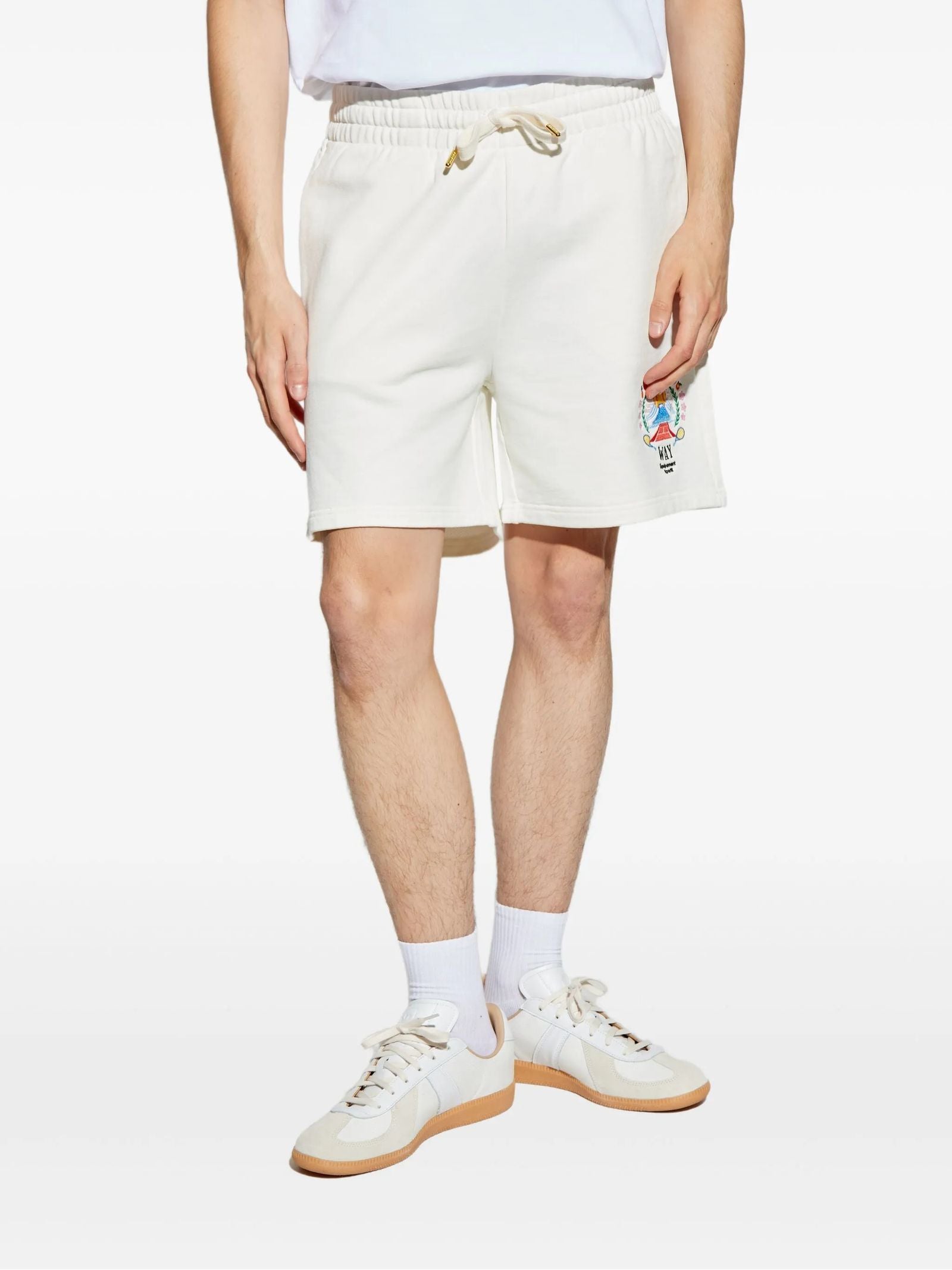 Cotton logo shorts