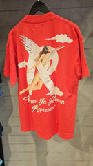 Storms in heaven red tee