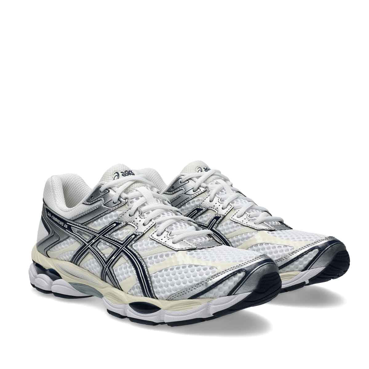 ASICS GEL CUMULUS 16  WHITE MIDNIGHT