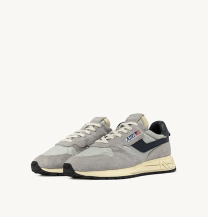 REELWIND LOW SNEAKERS IN GRAY AND SPACE NYLON AND SUEDE