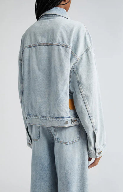 Spencer crop denim jacket