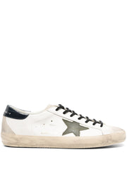 Super star distressed leather sneakers