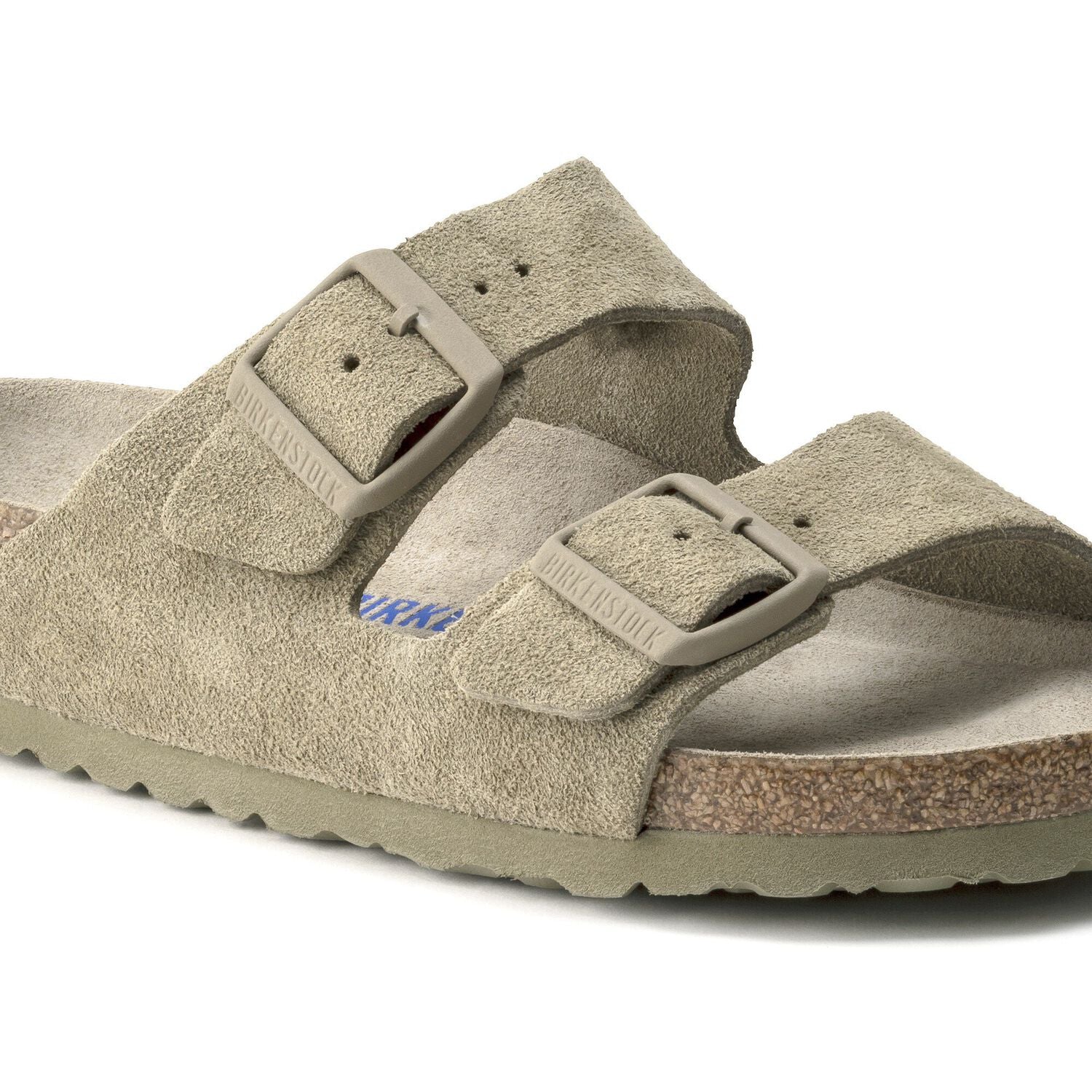 Arizona soft footbed suede leather - faded khaki