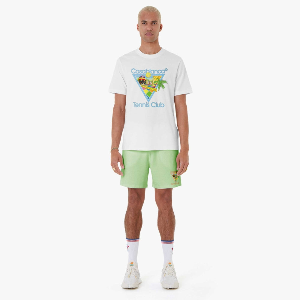 AFRO CUBISM TENNIS CLUB T-SHIRT - WHITE