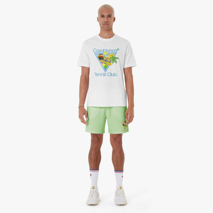 AFRO CUBISM TENNIS CLUB T-SHIRT - WHITE