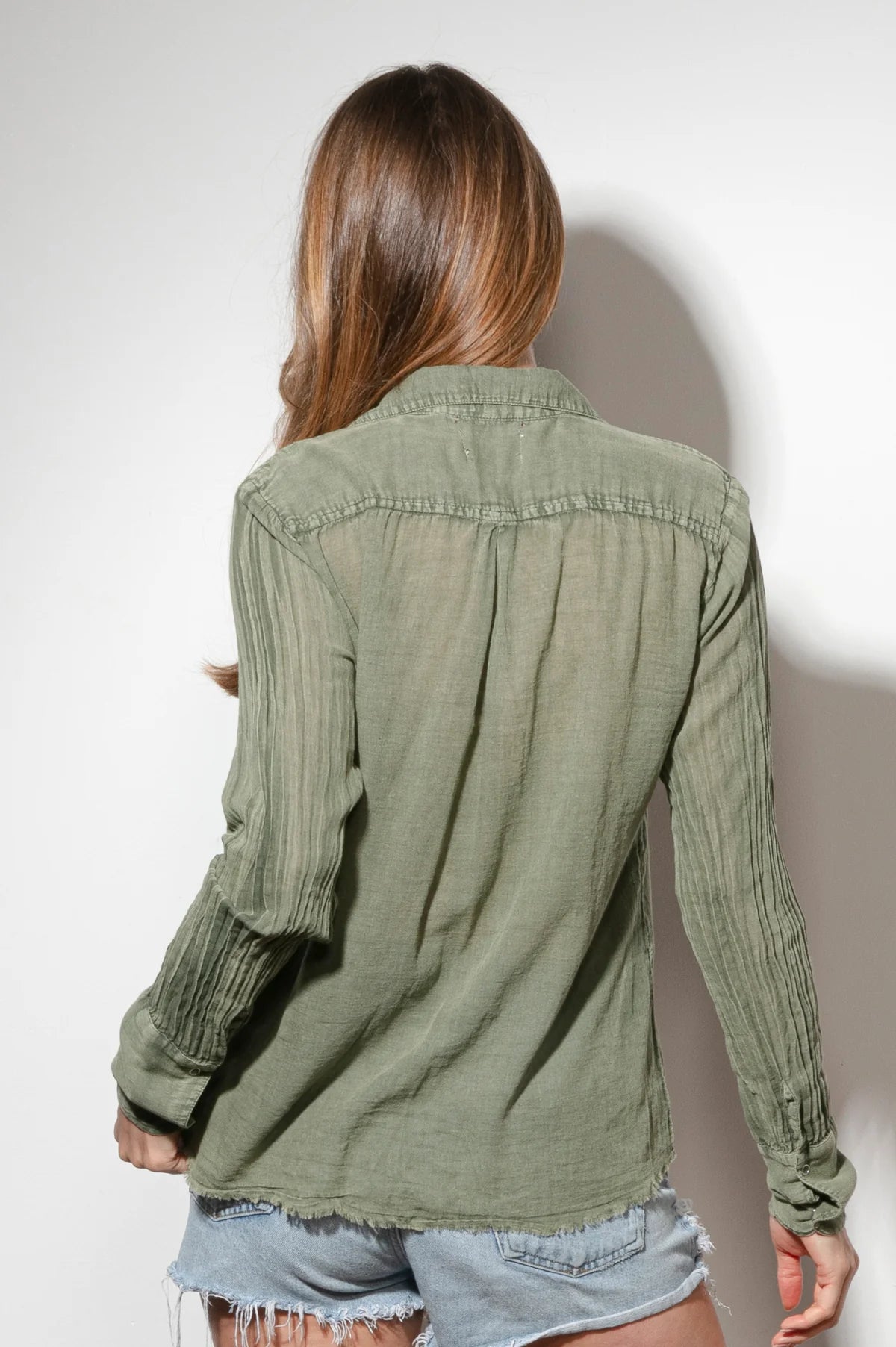 Olive Classic Gauze Shirt