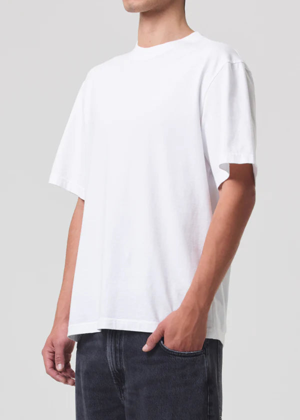 ASHA MOCK NECK TEE - white