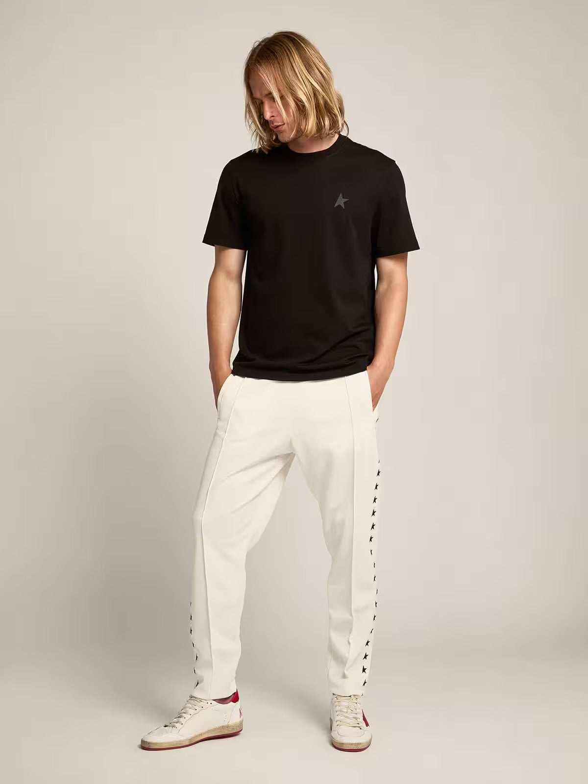 Black Star Collection T-shirt with tone-on-tone star on the front