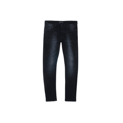 Low Rise Skinny Jeans - Washed Black