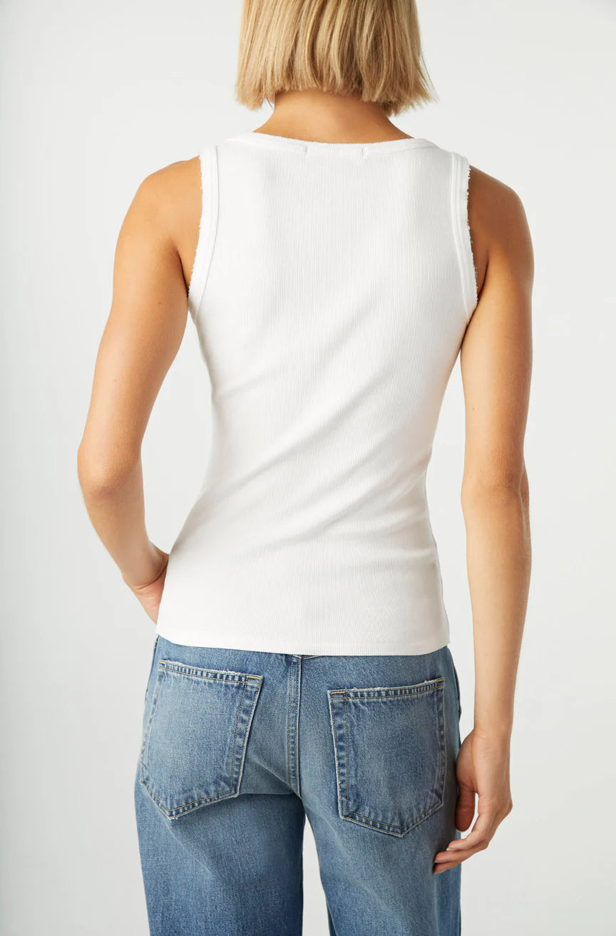 Angel rib tank - white