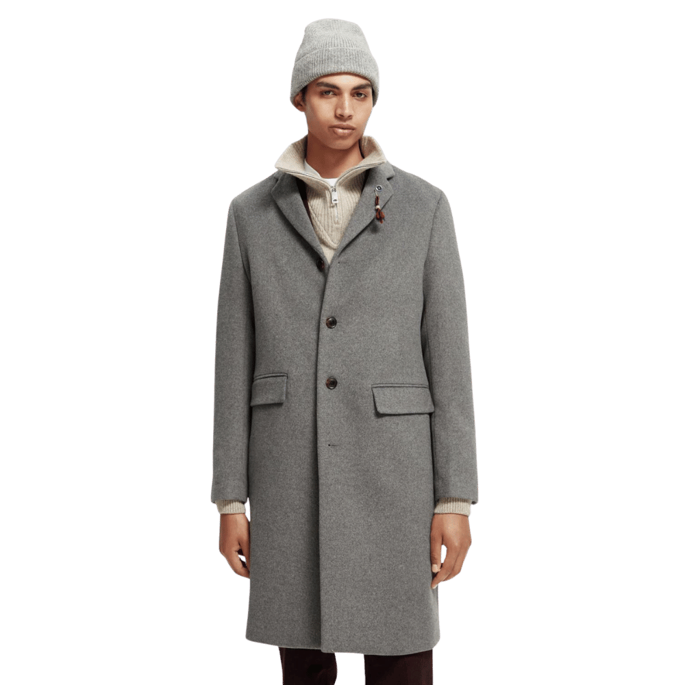 Classic Wool-Blend Overcoat