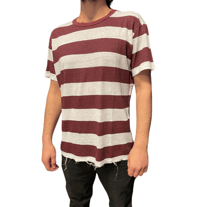 Long Men T Shirt Burgundy