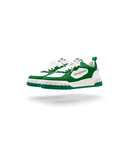 MENS THE COURT GREEN & WHITE SNEAKER