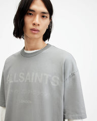 Laser Crew Neck Logo Oversized T-Shirt