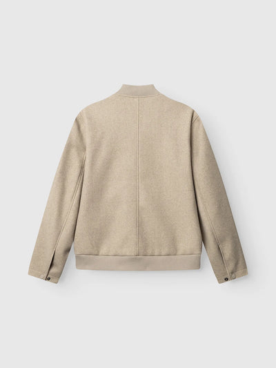 GABmatheo Plain Bomber Jacket