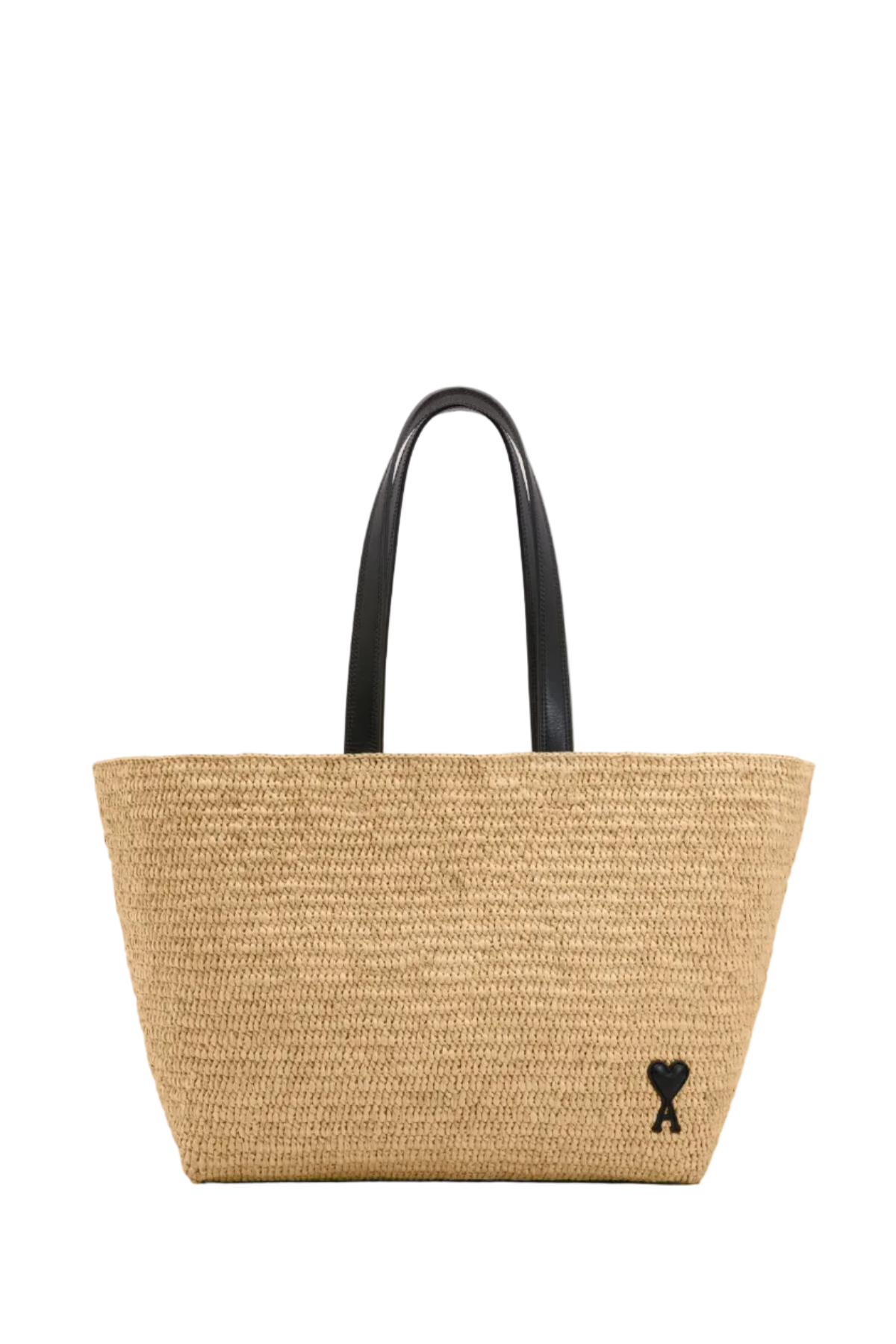 NATURAL RAFIA AMI DE COEUR TOTE BAG