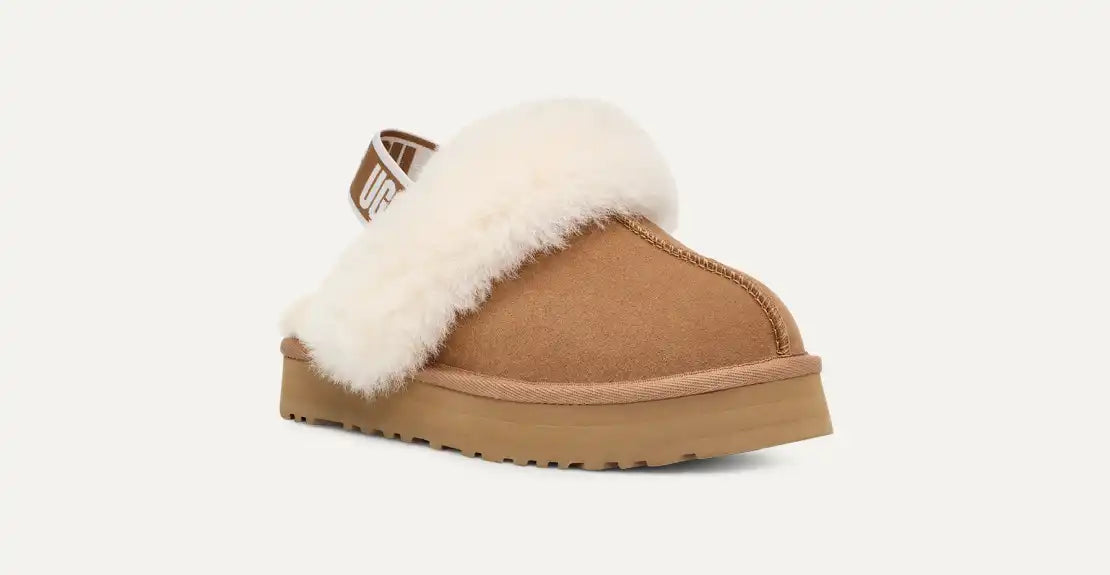 Funkette kids chestnut slipper