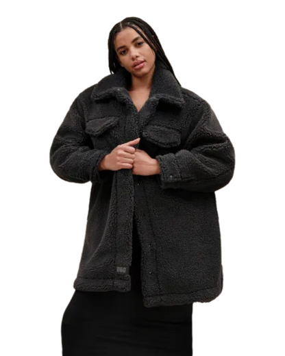 Frankie UGGfluff Shirtjacket black