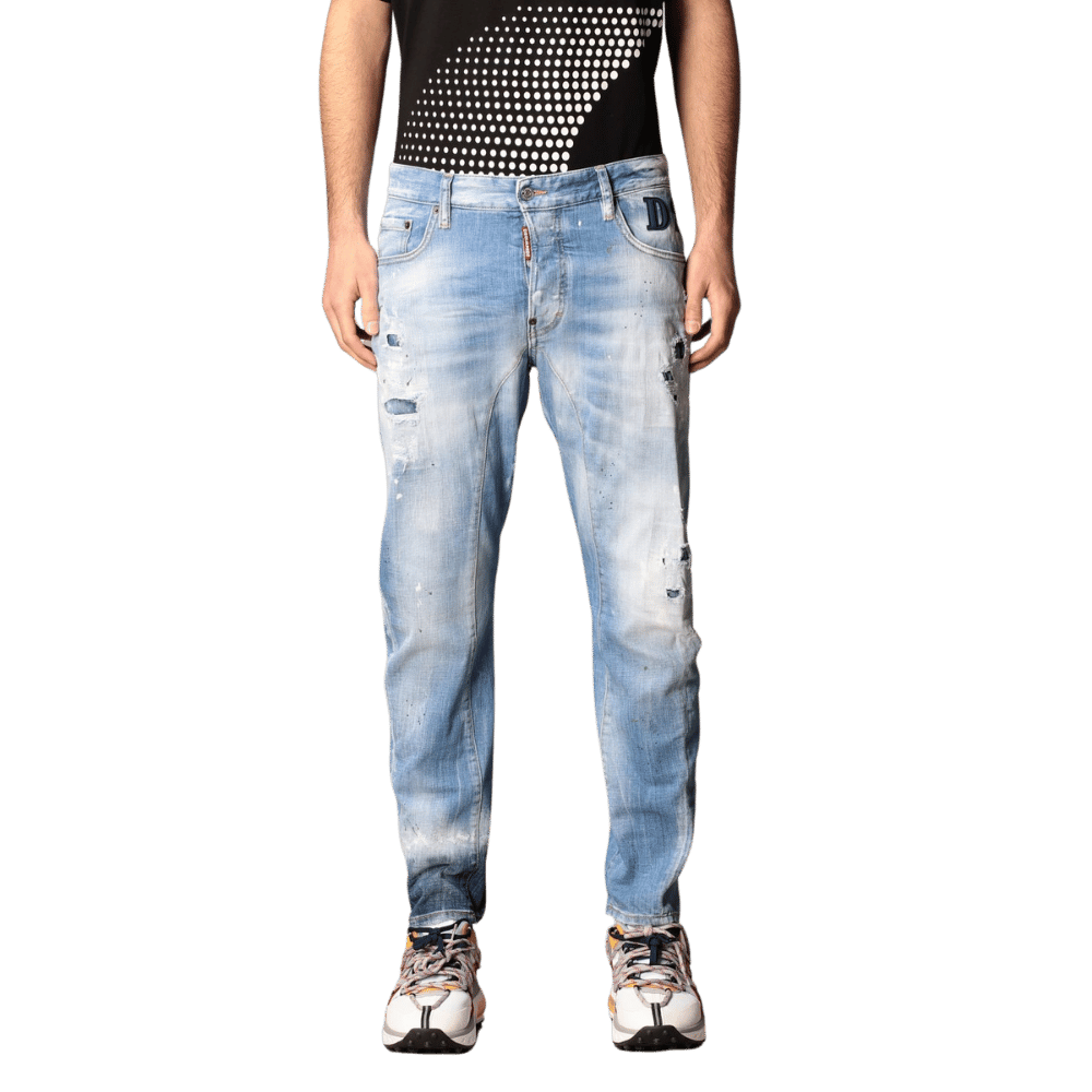 Tidy Biker Raw Edge Jeans