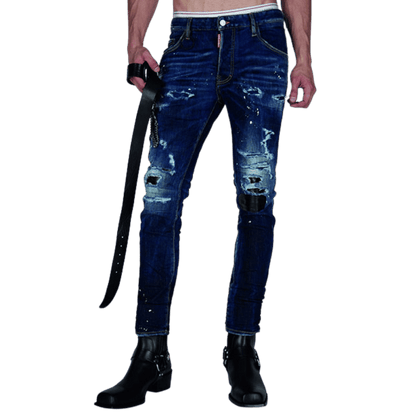 Destroyed Stud a Pocket Skater’ Jeans