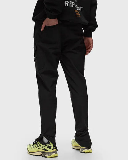 247 zip pant black