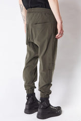 3d back pocket trousers - green