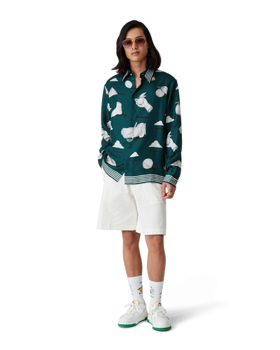 Men’s court white & green sneaker