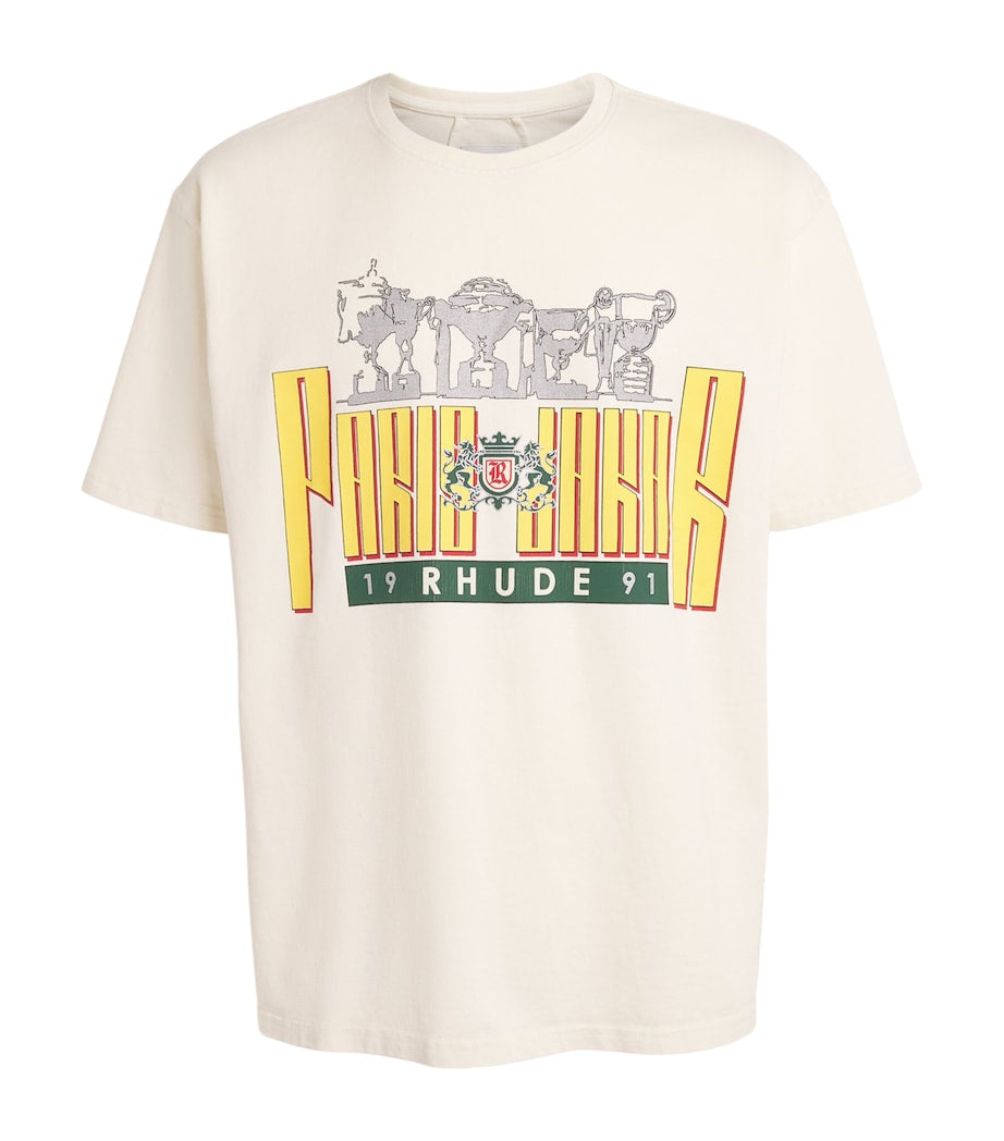 Cotton Trofeo Print T-Shirt