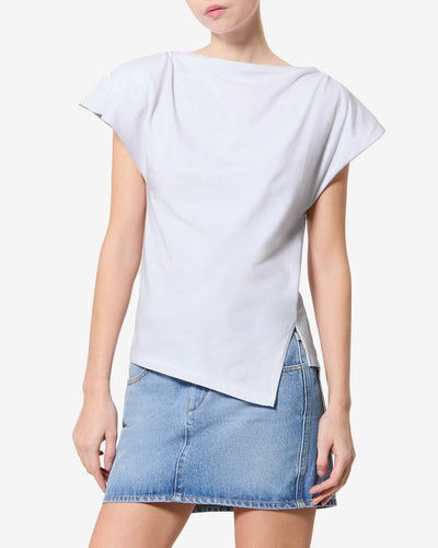 T-SHIRT SEBANI t-shirt asymétrique à manches courtes