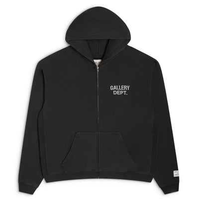 full-zip logo hoodie