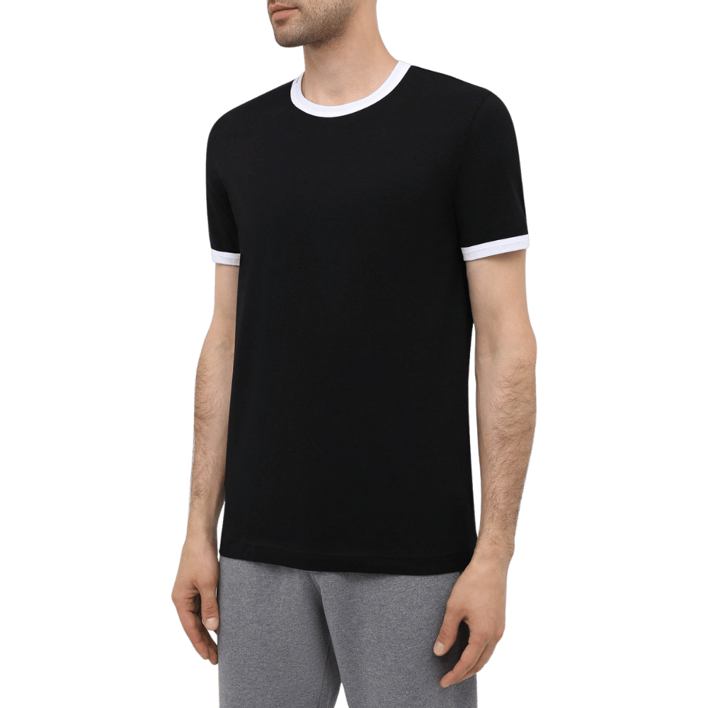 Black T-shirt Girocollo