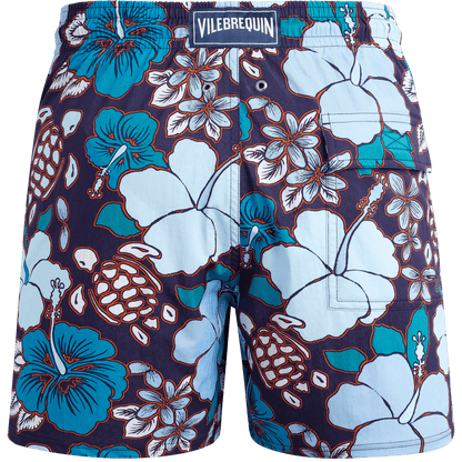 MEN STRETCH SWIM SHORTS TROPICAL TURTLES