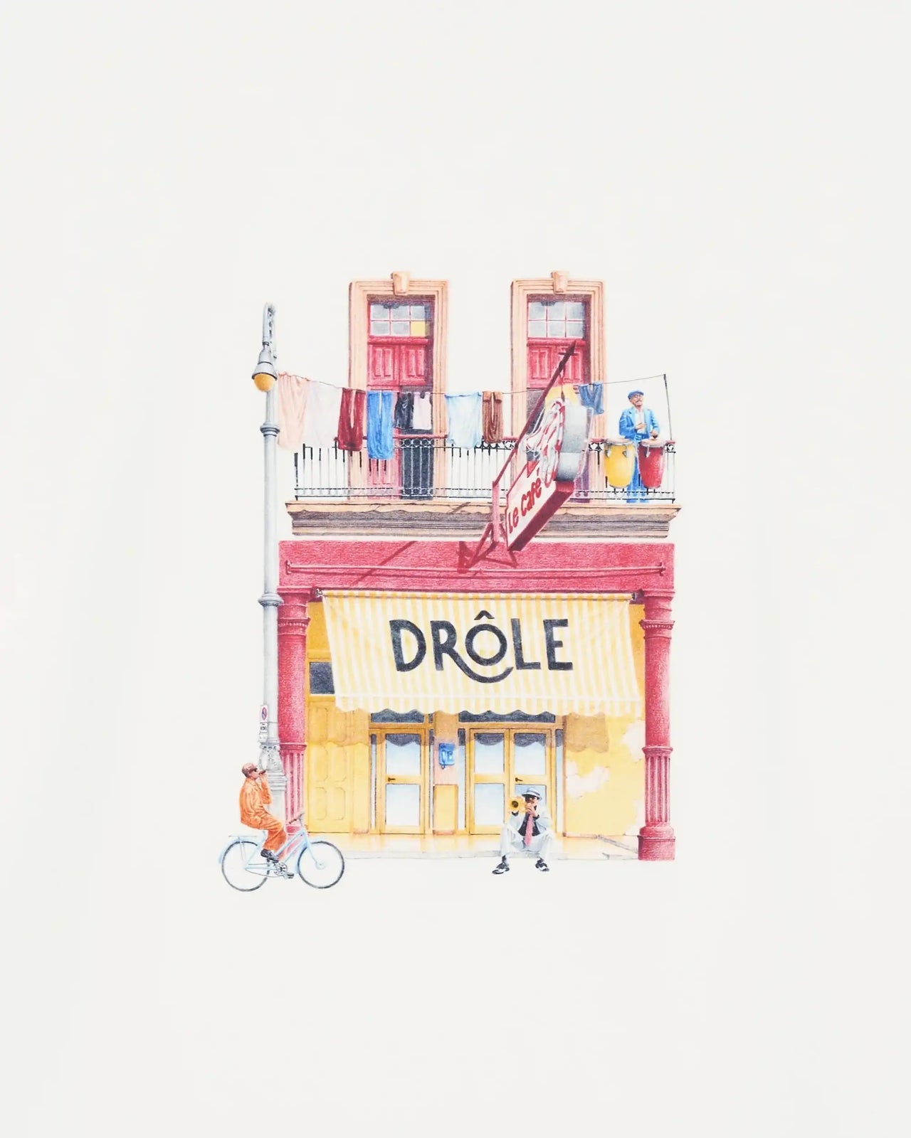 T-SHIRT DRÔLE CAFÉ