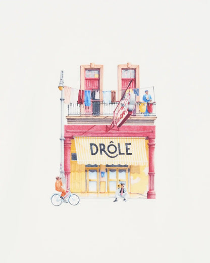T-SHIRT DRÔLE CAFÉ