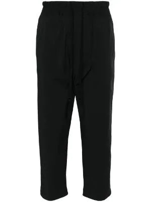 Loose leg cropped trousers