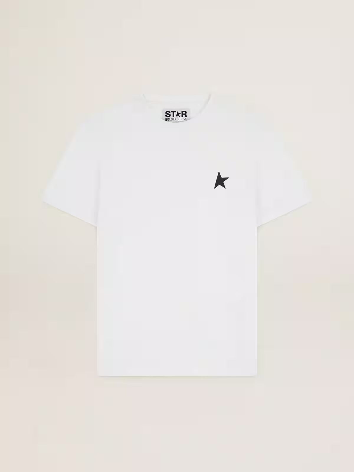 White Star Collection T-shirt with black star on the front